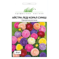 Айстра китайська Леді Корал суміш 20 шт ПРОФ