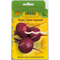 Буряк стол на стрічці Темно-червоний 5м