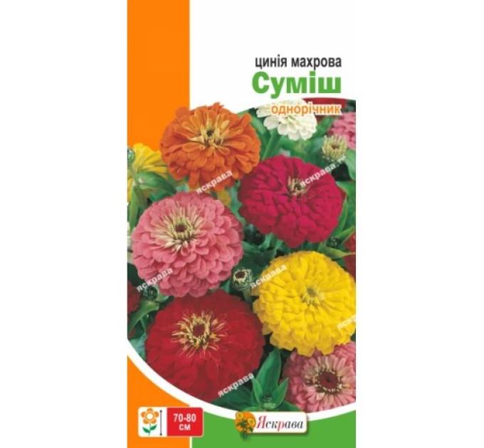 Квіти Цинія махрова Суміш 0,5г