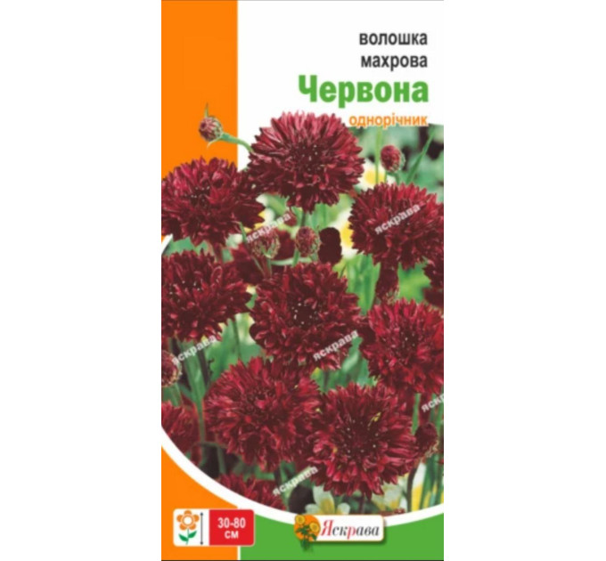 Квіти Волошка махрова Червона 0,5г