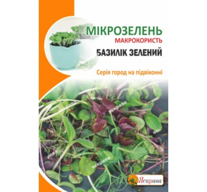 Мікрозелень БАЗИЛІК (зелений) 5 г